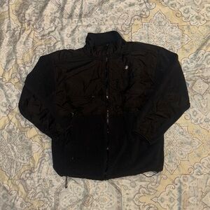 Beverly Hills Polo Club Men's Black Mixed-Media Jacket